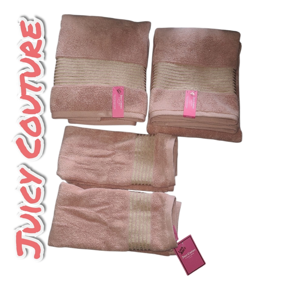 Juicy Couture Bath & Hand Towel Set